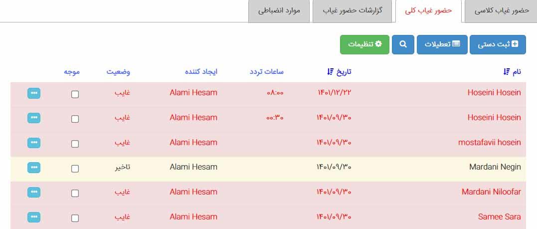 غایبین